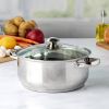 5-Quart Stainless Steel Dutch Oven with Glass Lid