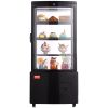 VEVOR Refrigerated Display Case, 3 Cu.Ft./85L Countertop Pastry Display Case, 3-Tier Commercial Display Refrigerator with LED Lighting, TURBO Cooling