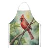 West Virginia Northern CardInal Apron Cooking Kitchen Server Baking Crafts Gardening for Adult Women Men, Unisex, Large, Multicolor