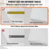 VEVOR 90 x 44 Inch Clear Table Cover Protector, 1.5mm Thick Clear Desk Protector Table Pads, Plastic Tablecloth Table Protector for Dining Room Table