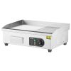 VEVOR Commercial Electric Griddle, 1600W Countertop Half-Flat Top Grill, 122¬∞F-572¬∞F Adjustable Temp