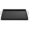 VEVOR Carbon Steel Griddle, 16" x 24" Griddle Flat Top Plate, Griddle for BBQ Charcoal/Gas Gril with 2 Handles