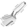 1pc Stainless Steel Steak Clamps; Kitchen Barbecue Food Flipping Spatula Tongs Clip For Burgers BBQ Pizza Pies Fish; Kitchen Bread Tongs