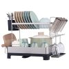 VEVOR 2Tier Dish Drying Rack Dish Drainer Stainless Steel Kitchen Utensil Holder