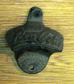 Cast Iron Rust CC Wall Mount Bottle Opener Set of 2