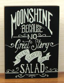 Wood Moonshine Sign