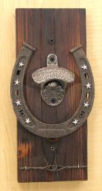 Wall Mount Horseshoe Bottle Opener